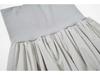 Japanese Niche Double-Layered Ribbed Waist Gray Ballet-Style Fluffy Skirt for Women