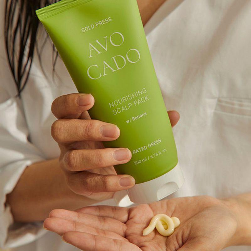 Kallpressad avokado närande hårbottenmask 200 ml