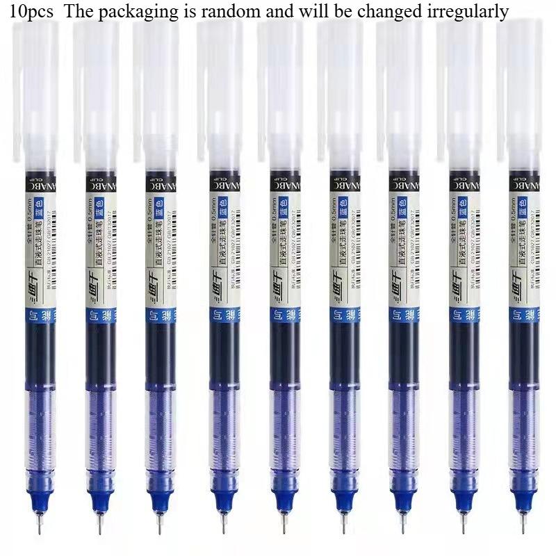 30pcs/10pcs Direct Liquid Quick Drying Gel Pens 0.5mm - Smooth Writing, Fast Drying Ink - For Students & Office Workers