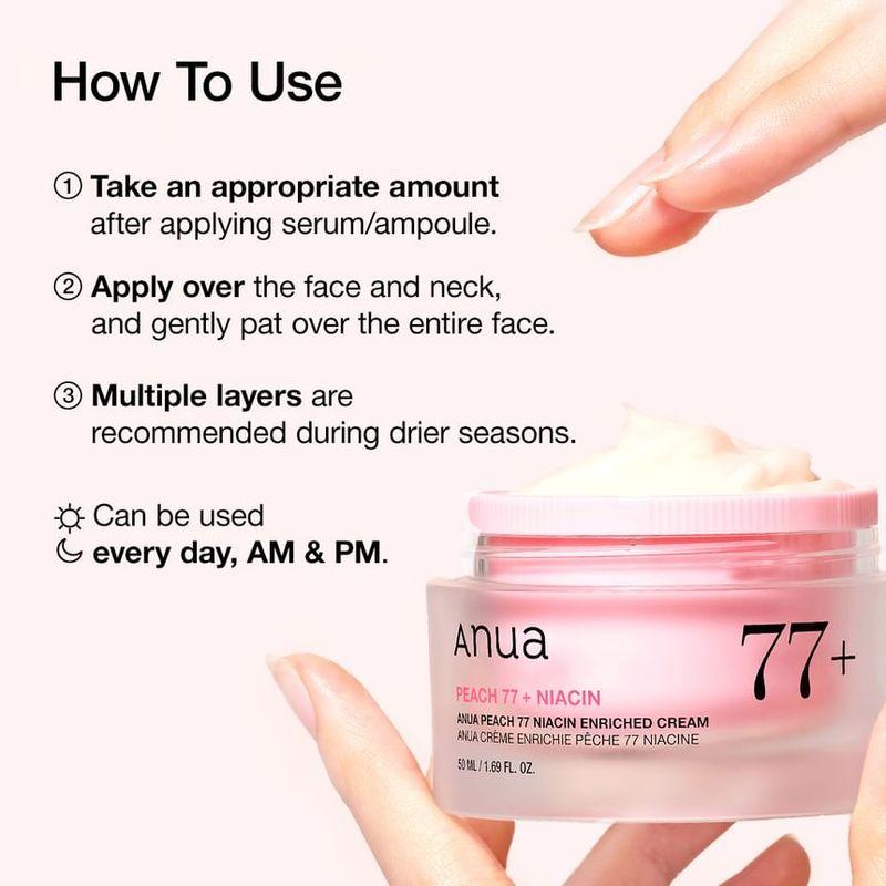 Anua - Peach 77 Niacin Enriched Cream