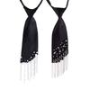 No Ip Polyester Bow Tie With Pearl Tassels For Business Casual Men Women