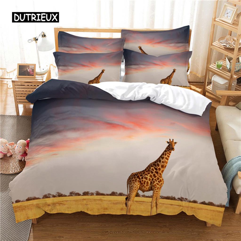 Tiere Bettwäsche-Set Bettbezug-Set 3D-Bettwäsche Digitaldruck Bettwäsche Queen-Size-Bettwäscheset Modisches Design