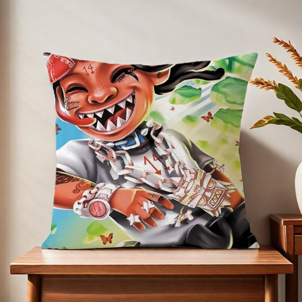 Rapper TTrippie Cushion Cover For Pillow RReddSs Printing Sofa Decoration Home Car Room Coffee Shop Office Nordic Simplicity