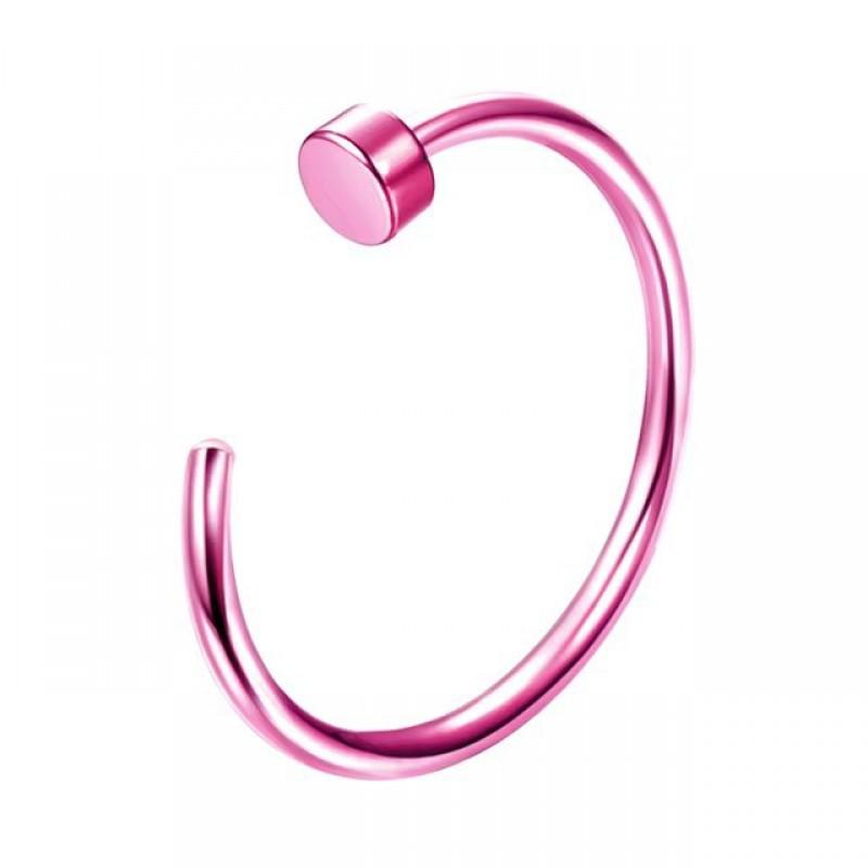 Stainless Steel C-Shaped Fake Lip Ring Non-Piercing Nose Ear Clip Body Piercing Jewelry