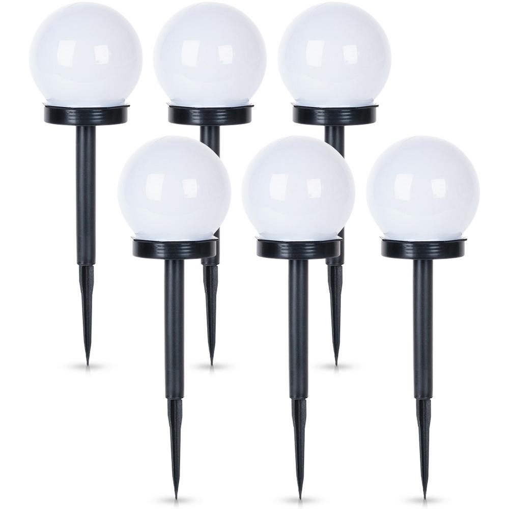 Solar LED Garden Lamps, Embedded, 33.5 Cm, 6 Pcs.