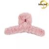 Autumn/Winter Furry Korean Plush Shark Hair Clip - Cute Updo Claw, Cross Clip, One-Word Design