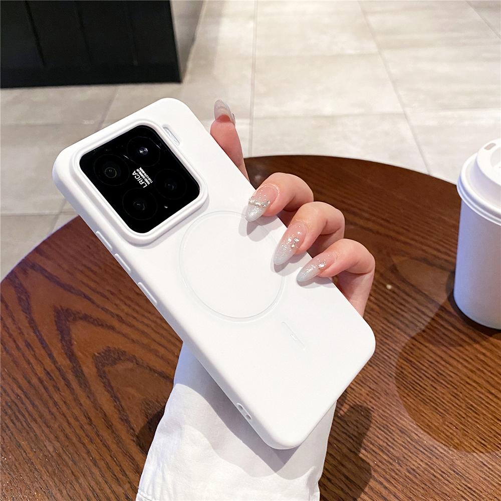 Carcasă Moale din Silicon Mată Culoare Bomboană de Lux Pentru Xiaomi Mi 15 14 Pro Xiaomi15 Xiaomi14 Carcasă Magnetică Magsafe Capac Ultra Subțire