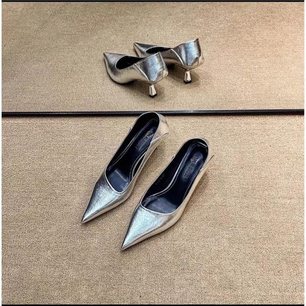 Fashion Shoes Woman Flats Modis Autumn Low Heels Pointed Toe Shallow Mouth Casual Female Sneakers Dress 2025 Fall Leopard Comfortable PU