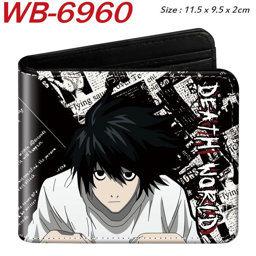 Death Note Geldbörse Anime Vollfarbdruck Kurz Faltbar Kartenhalter Unisex Münzbörse 1 Stück