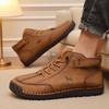 Handmade Leather Women's Shoes Casual Fashion Luxury Brand Soft Loafer Shoes Classic Anti Slip Men's Bare Boots Sneakers for Men