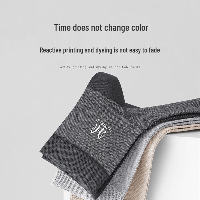 Hengyuanxiang Men's Summer Breathable Business Mid-Calf Socks