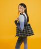 Pleatsmama Tweed Shopper Bag Lime