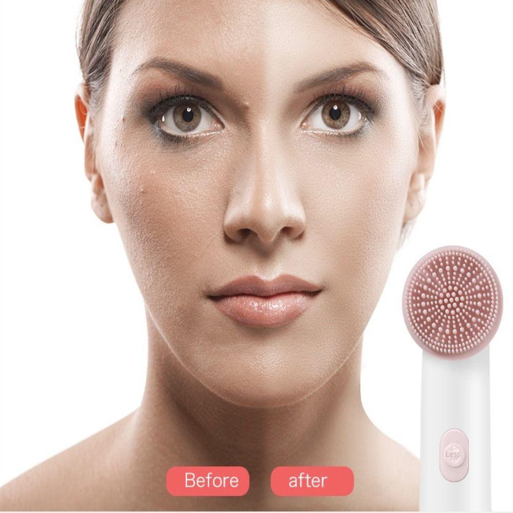 Two-in-one Vibrating Cleansing Brush Waterproof Facial Face Scrubber Brush  Face Washing Brush