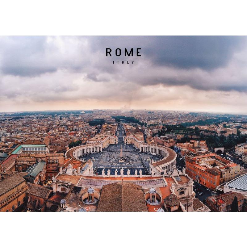 Rome Italy Vatican City Travel Poster Colosseum Ancient Architecture Print Canvas Painting Wall Picture Modern Office Room Decor