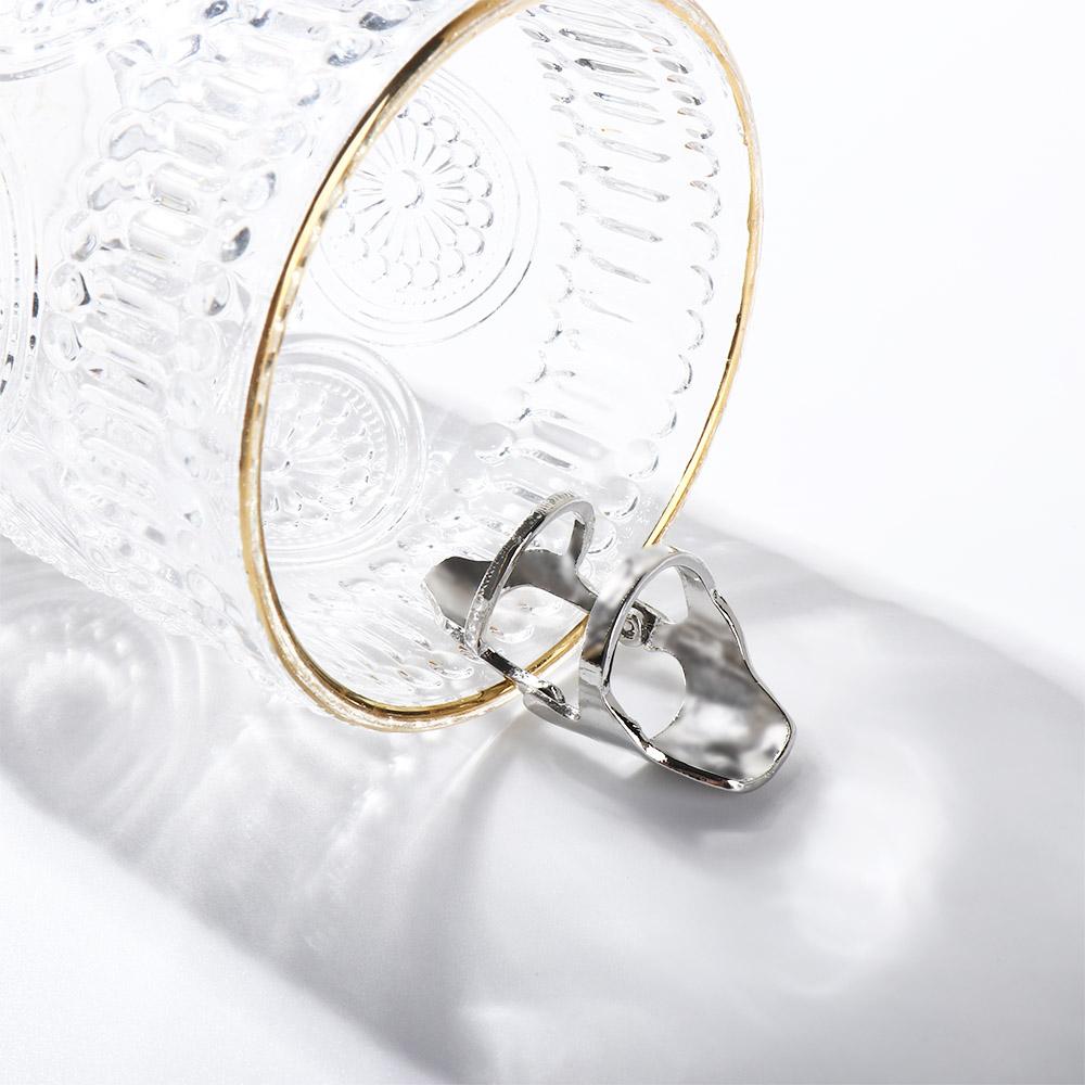 Geometry Zinc Zinc Alloy Jewelry Gift Knuckle Rings Armor Joint Rings Korean Style Rings Female Finger Rings