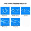 Thermohythmic Meter Wireless Weather Station with Barometer Sensor 4.4" LCD Display Indoor Outdoor Temperature Humidity Monitor