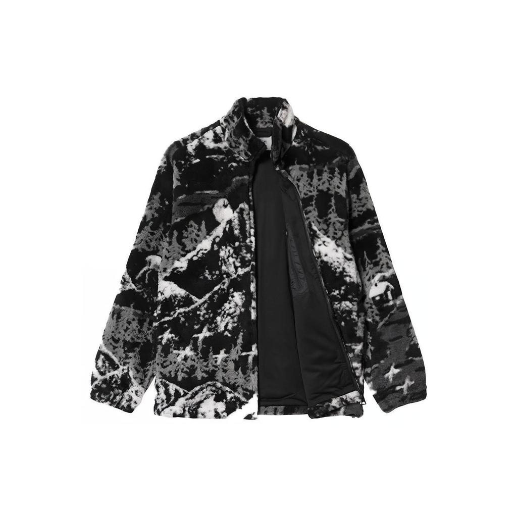 Carhartt WIP Plains Liner Scenic Print Fleecekragen Langarmjacke Herrenjacken Schwarz I029457-0HG-XX