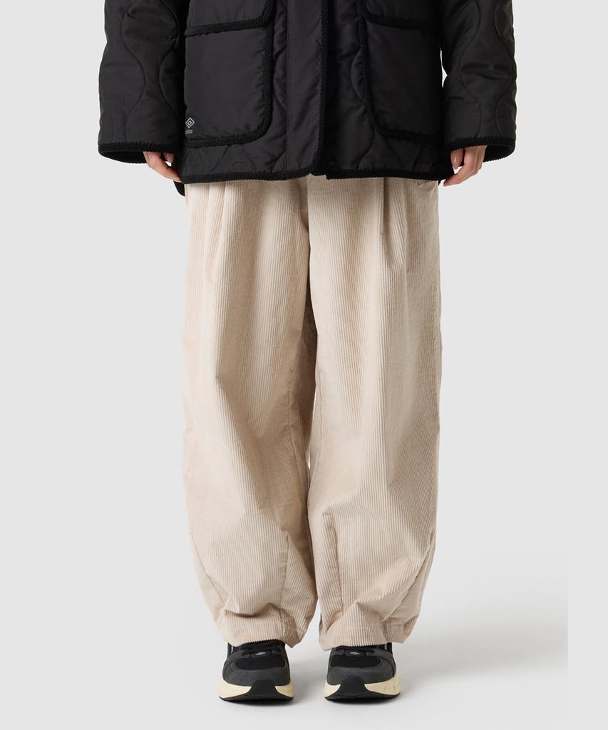 UMBRO Corduroy Wide Balloon Pants Beige Uq323Cpt94 (A Type)