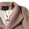 Menseye Menseye Winter Khaki Wool Overcoat