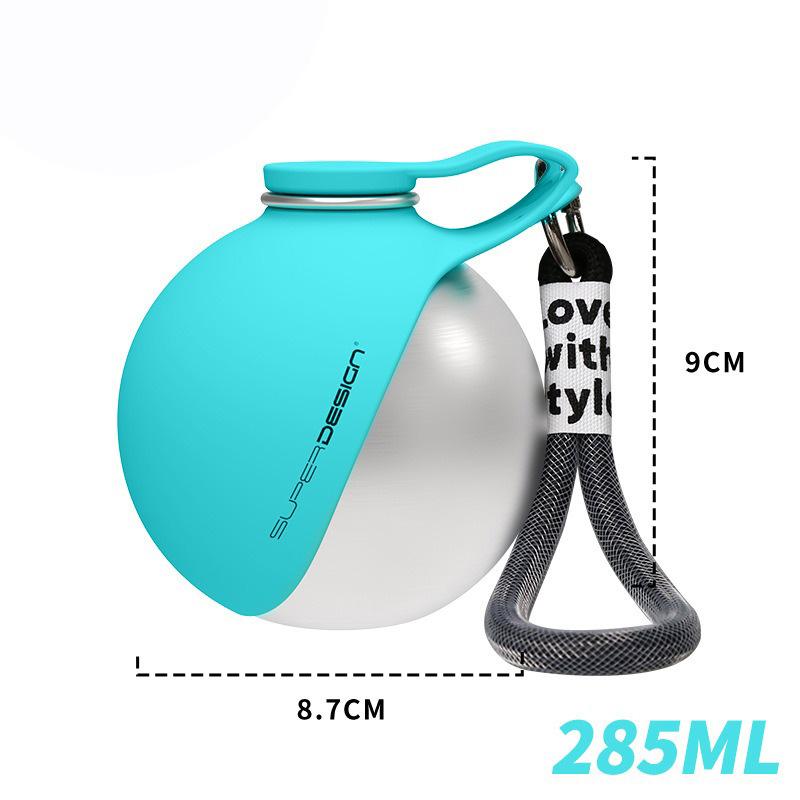 

Small Dog Water Bottle 285ML Stainless Steel Convenient Dog Drink Dispenser Puppy Travel Portable Water Bowl 285ML