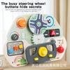 Puzzle Steering Wheel Montessori Busy Early Education Simulation Learning Toys Children Play Home Wooden Toys