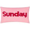 Sunday Embroidered Cushion Cover