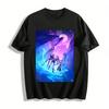Cyberpunk Girl Group Print Top Futuristic Urban Style Loose Casual Unisex Long Sleeve T-Shirt Pure Cotton T-shirt