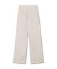 Michikoleondeonkosino Two-Pintuck Wide Slacks Cream Beige