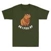 Ok I Pull Up Funny Capybara Glasses Dank Meme Novelty Unisexs Short Sleeve Tshirt