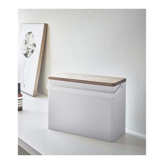 Yamazaki Jitsugyo 5288 First Aid Kit White Approx. W27XD14XH20cm Tower Movable Tray with Handle