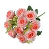 Künstlicher Rosenstrauß mit 10 kleinen Blüten für Hochzeiten und Heimdekoration