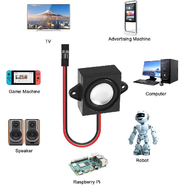 6pcs 3 Watt 8 Ohm Mini Speaker 8ohm 3w Loudspeaker Full-Range Cavity Micro Speakers with Separating Interface 3.3V 5V for Small Electronic Projects