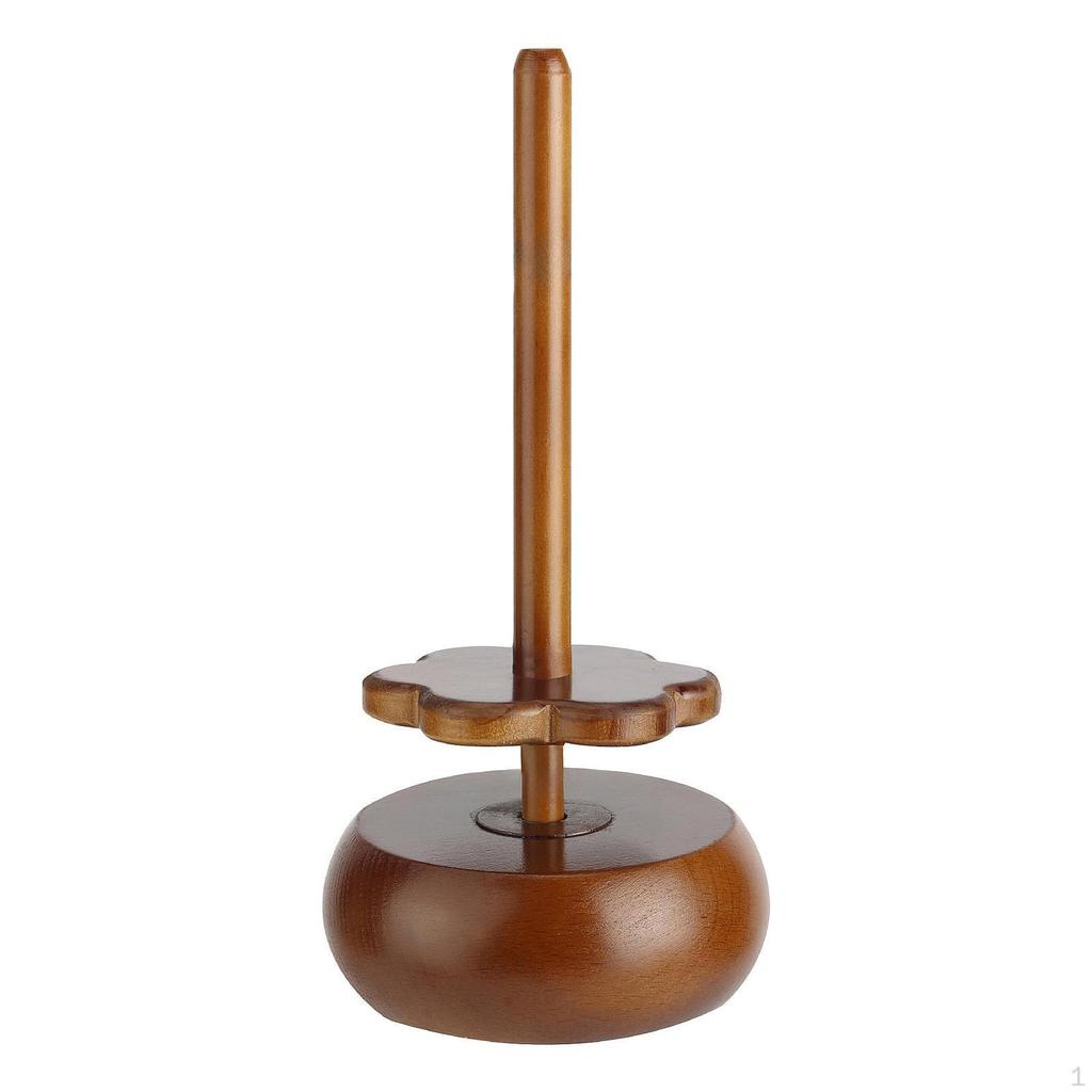 Yarn Holder for Crocheting and Knitting, Sewing Supplies Storage Gift Spindle Dispenser Wooden