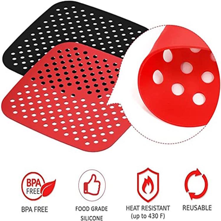 Silicone Washable Air Fryer Liner Mat Pad