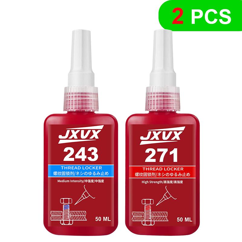 Threadlocker 243/271 Blue Anaerobic Adhesive Sealant Thread Sealant Medium/High Strength Removable
