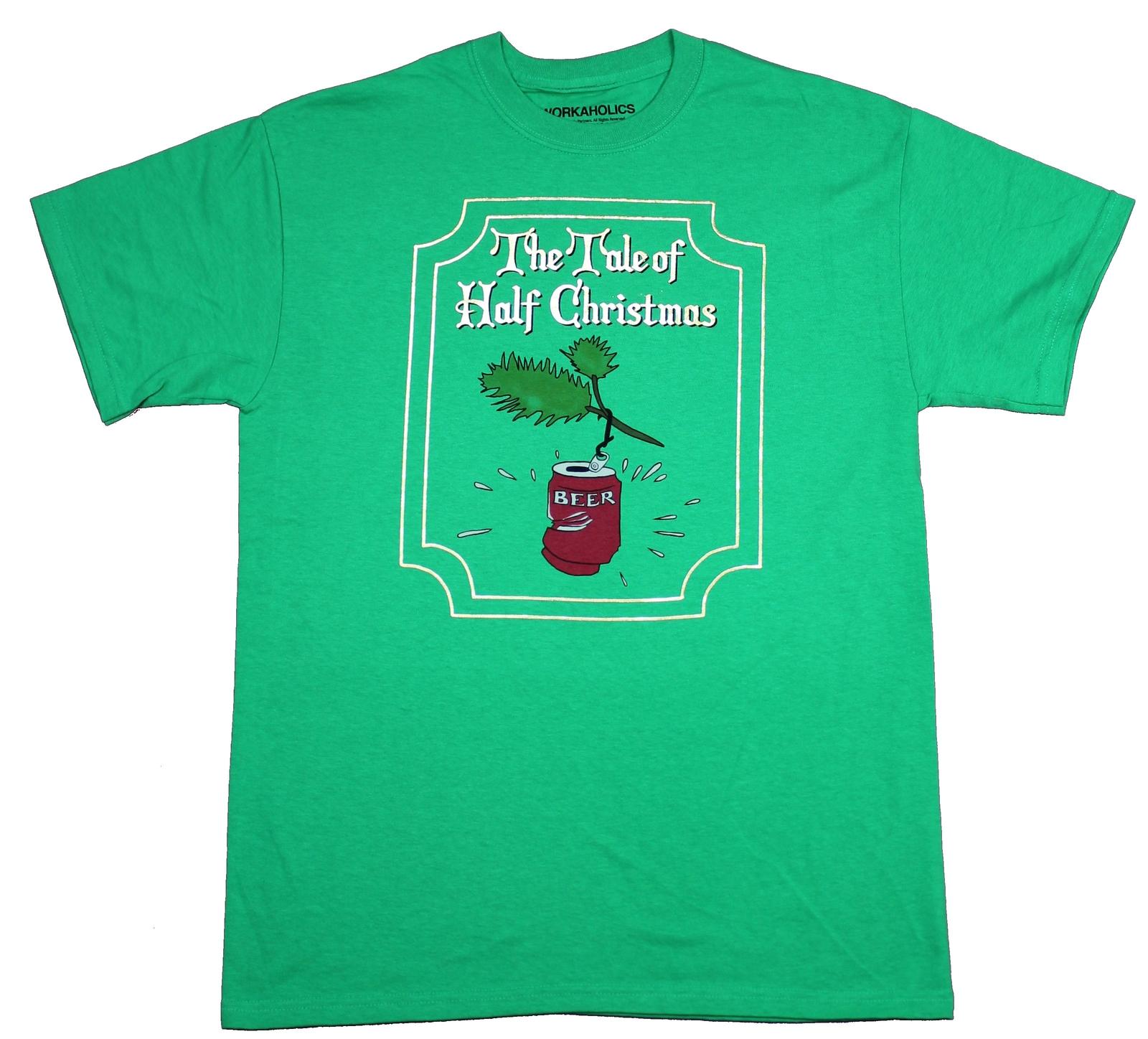 Workaholics Mens T-Shirt - The Tale of Half Christmas Image XXXL