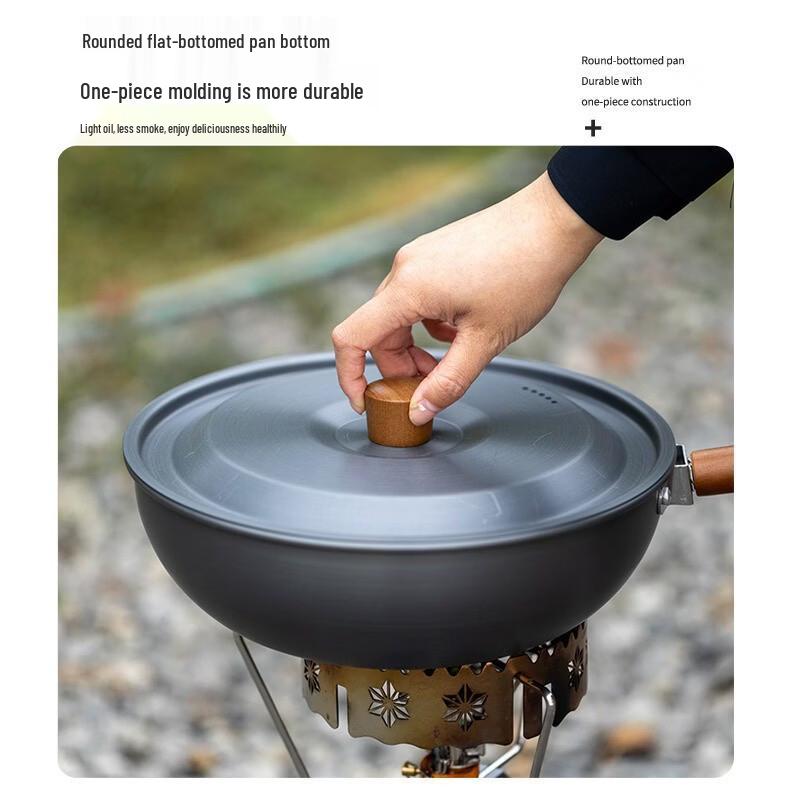 Gongziyu Portable Aluminum Camping Wok Set