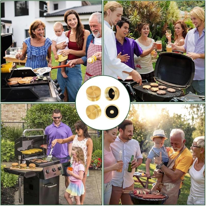 5pcs Solid Brass Bottle Lid Cylinder Protect Cover Tanks Cover Campings Stove Accessories
