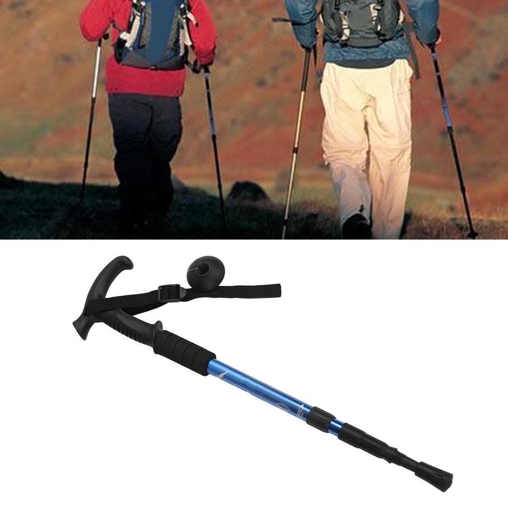 Telescopic Walking Stick Professional Aluminium Alloy Shock Absorption   Hiking Poles for Outdoor Hiking Camping