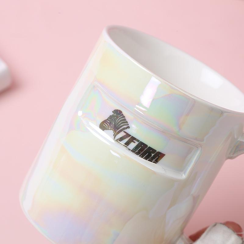 Light Luxury Creative Pearl Glaze Pearly Ceramic Cup Wedding Souvenir Gift Women's Mug Milk Coffee Cup