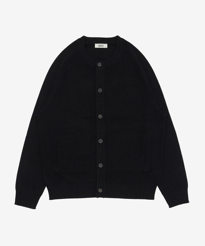 Cutz Round Neck Button Cardigan - 2 Colors