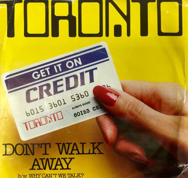 7inch Record TORONTO 4 Dont Walk Away SGS728 Solid Gold Reco 1982 Canada Rock Used