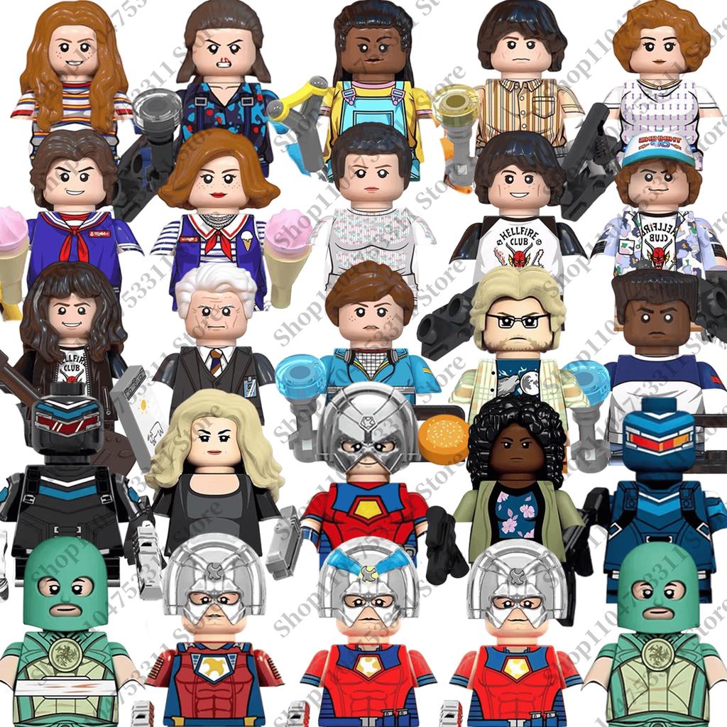 HOT Movie classic protagonist celebrity characters building block doll assembly DIY toys brick toys holiday Christmas gifts