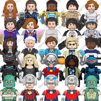 HOT Movie Classic Protagonist Celebrity Characters Building Block Doll Assembly DIY Toys  Brick Toys Holiday Christmas Gifts