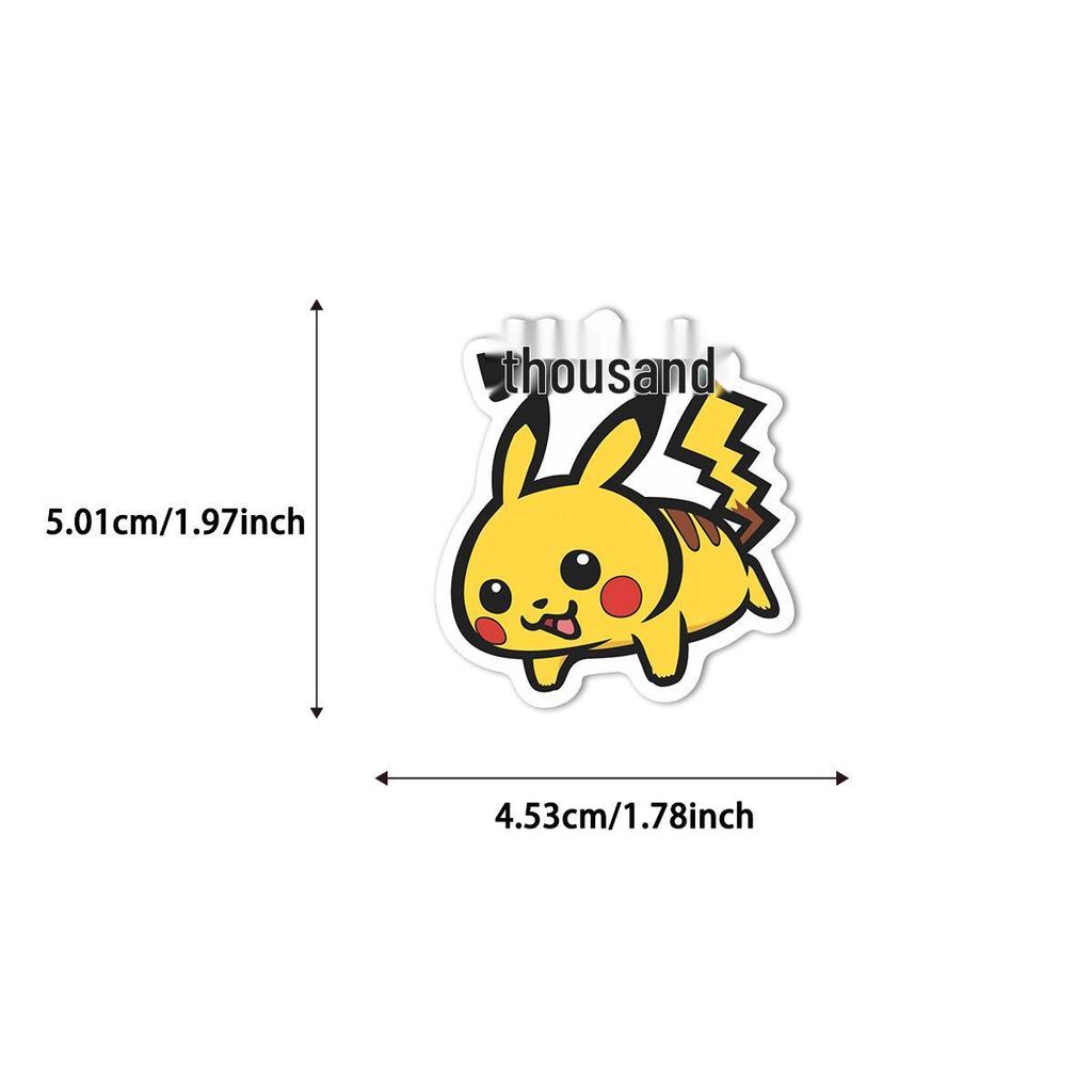 56 Cartoon Elf Pokémon Stickers for Kids – Waterproof Decorations for Laptops and Phone Cases