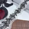 4.5cm Wide Two-tone Polyester Lace, Narrow Hollow Crocheted Lace Trim for Garment, Dress, Lingerie, Underwear, Bra, Sewing & Crafting