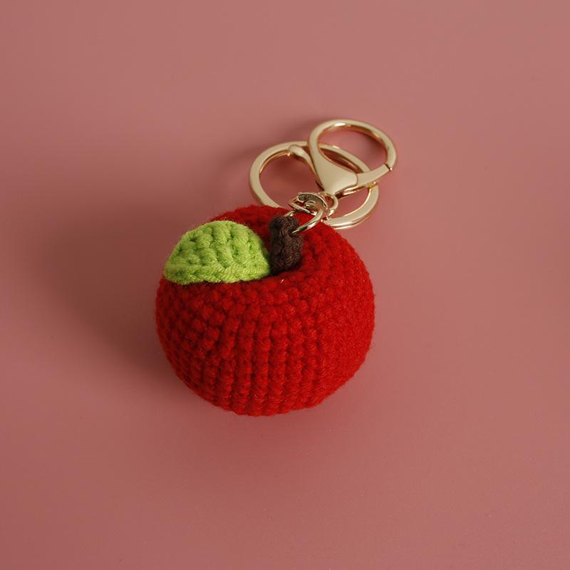 Handmade Summer Fruit Pendant Yarn Keychain