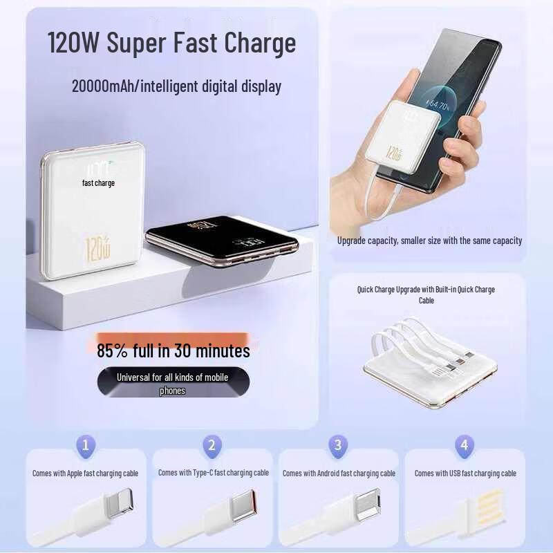 HANDUNYOU 30000mAh Super Fast Charging Power Bank