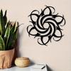 Abstract Sun Metal Wall Art Iron Sculpture with Swirl Design Powder Coated Decor for Living Room Bedroom Gift
