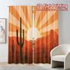 Flat Printing Curtains Without Rod Desertsunrise Popular Print Versatile Fabric Decorations Set Of 2 Made Polyester